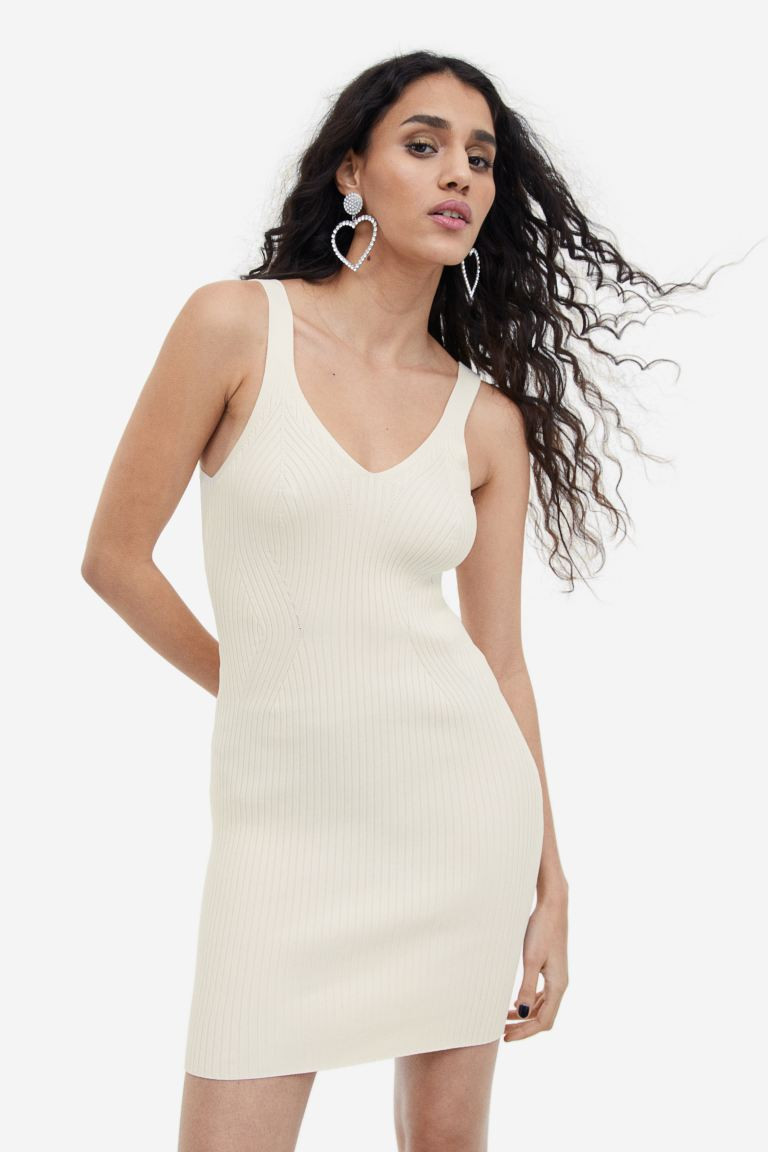 Bodycon-Kleid in Rippstrick | H&M (DE, AT, CH, NL, FI)