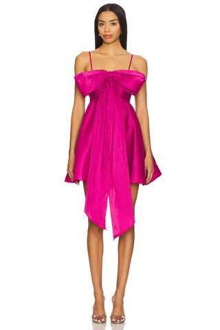 Aje Scarlett Mini Dress in Magenta from Revolve.com | Revolve Clothing (Global)