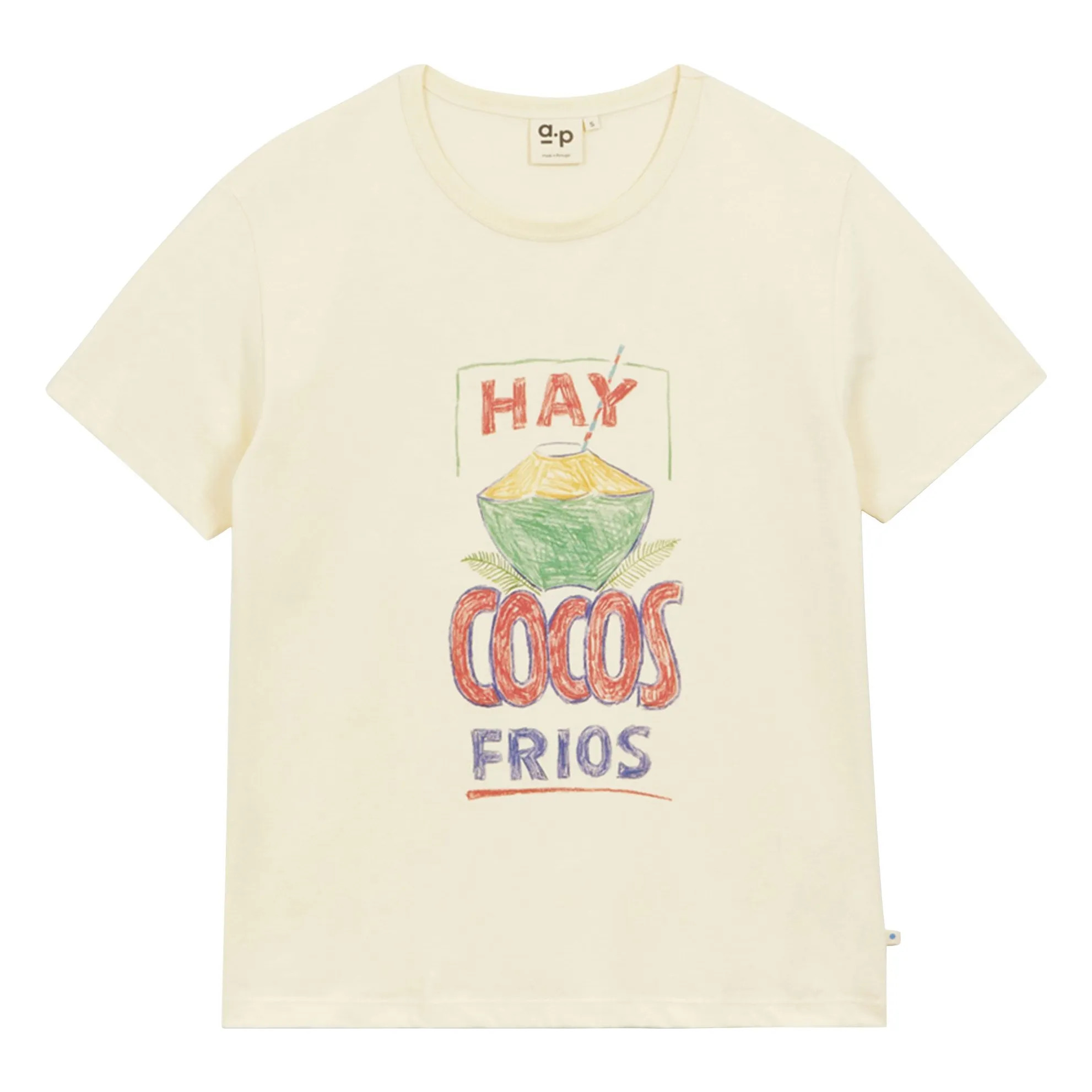 Cocos organic cotton T-shirt | Ecru | Smallable