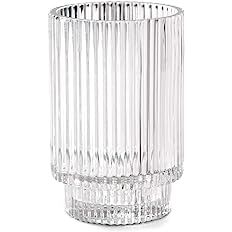Serene Spaces Living Clear Ribbed Glass Votive Holder, Perfect for Weddings and Home Décor, Meas... | Amazon (US)