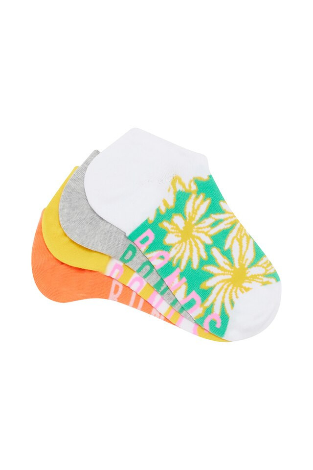 Bonds Womens Pattern No Show Socks 4 Pack Size: 8-11 | Bonds (AU)
