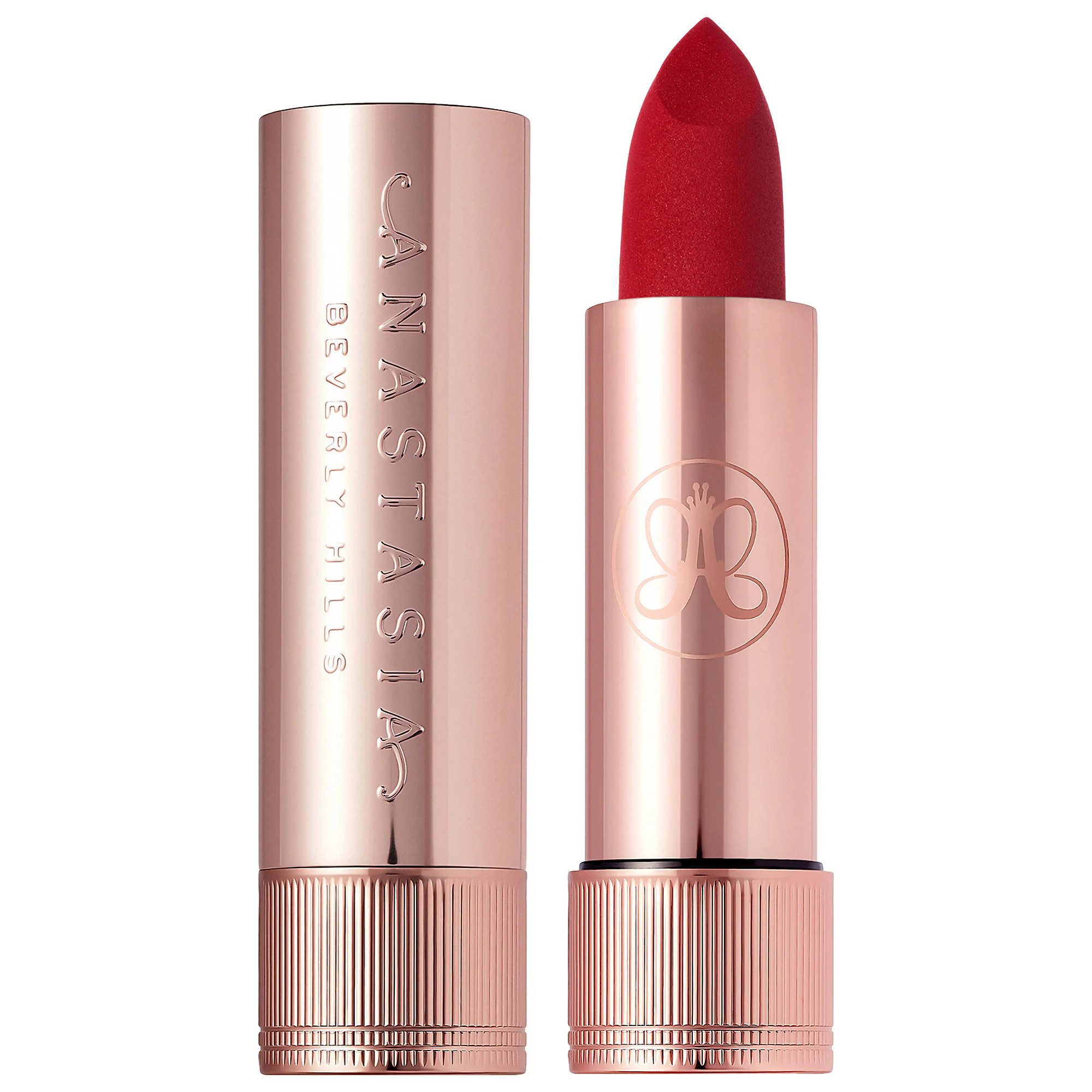 Anastasia Beverly Hills Full-Pigment Matte & Satin Velvet Lipstick Royal Red 0.10 oz/3 g | Sephora (US)