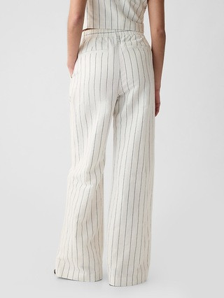 365 High Rise Linen-Cotton Trousers | Gap (US)