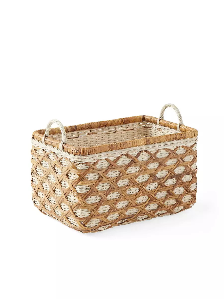Sag Harbor Rattan Basket | Serena and Lily