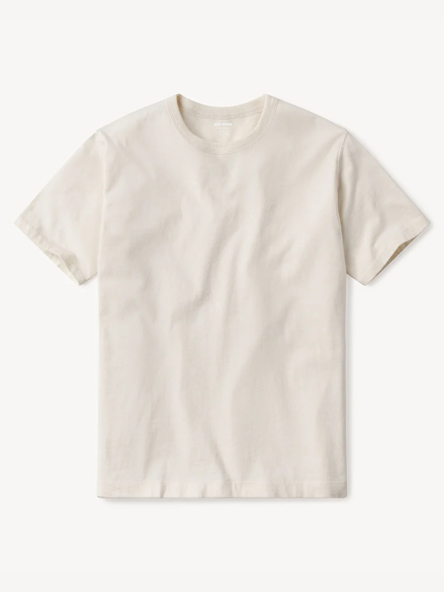 Natural Toughknit 90s Boxy Tee - Buck Mason- Modern American Classics | Buck Mason