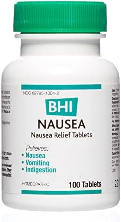 BHI Nausea Natural Relief 7 Multi-Symptom Homeopathic Active Ingredients Help Relieve Nausea, Vom... | Amazon (US)