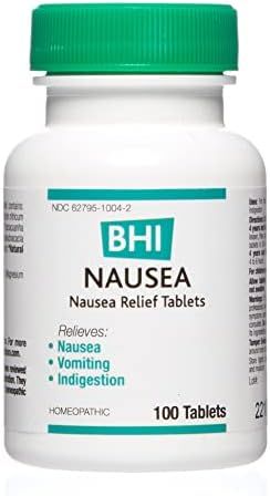 BHI Nausea Natural Relief 7 Multi-Symptom Homeopathic Active Ingredients Help Relieve Nausea, Vom... | Amazon (US)