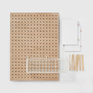 Click for more info about Modular Organization System Pegboard Brown - Pillowfort™