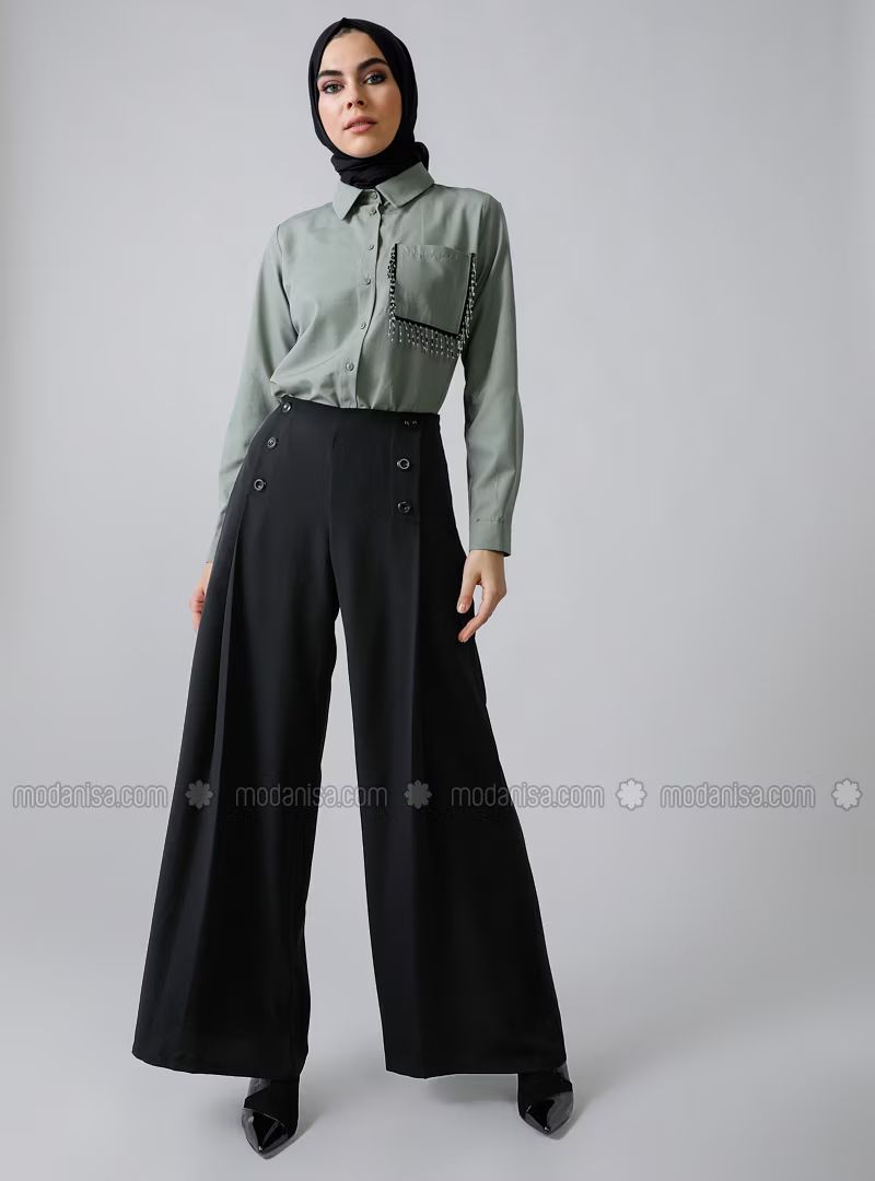 Black - Culottes | Modanisa (US)