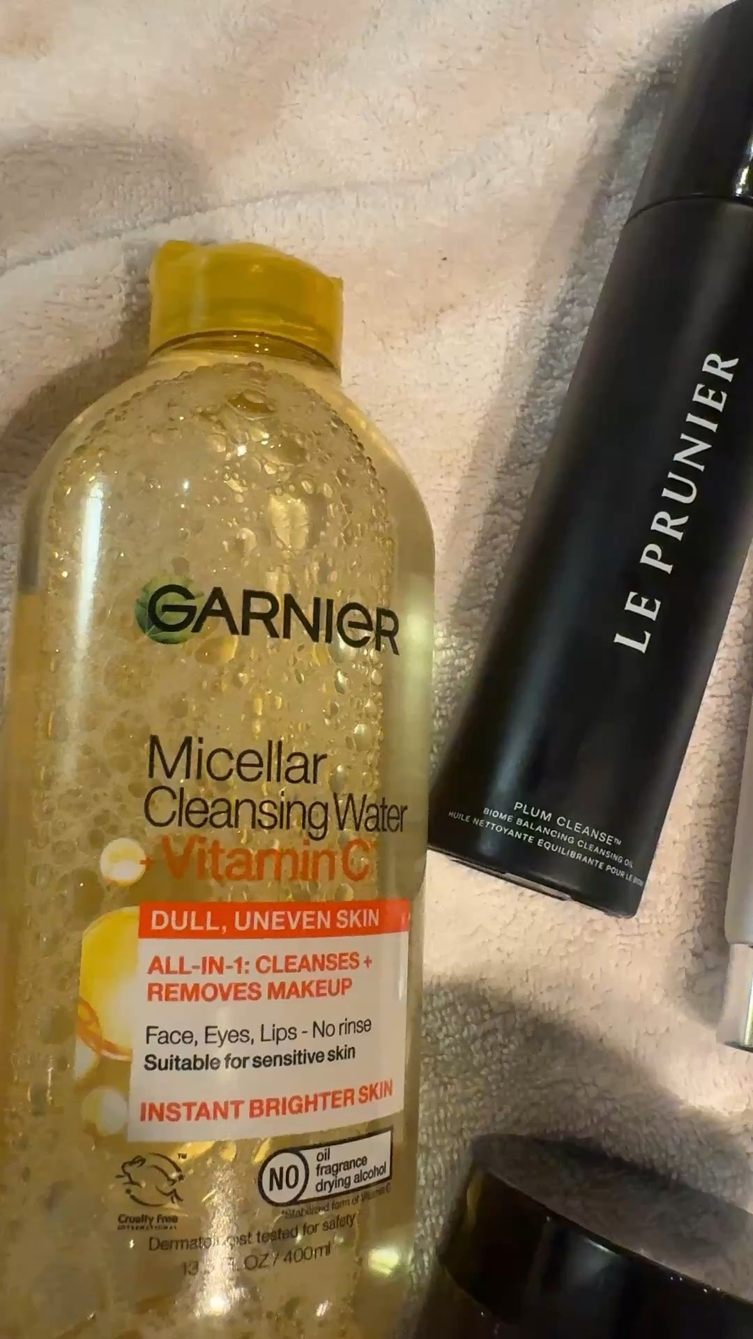 My night time triple cleansing routine as seen on my IG ✨✨