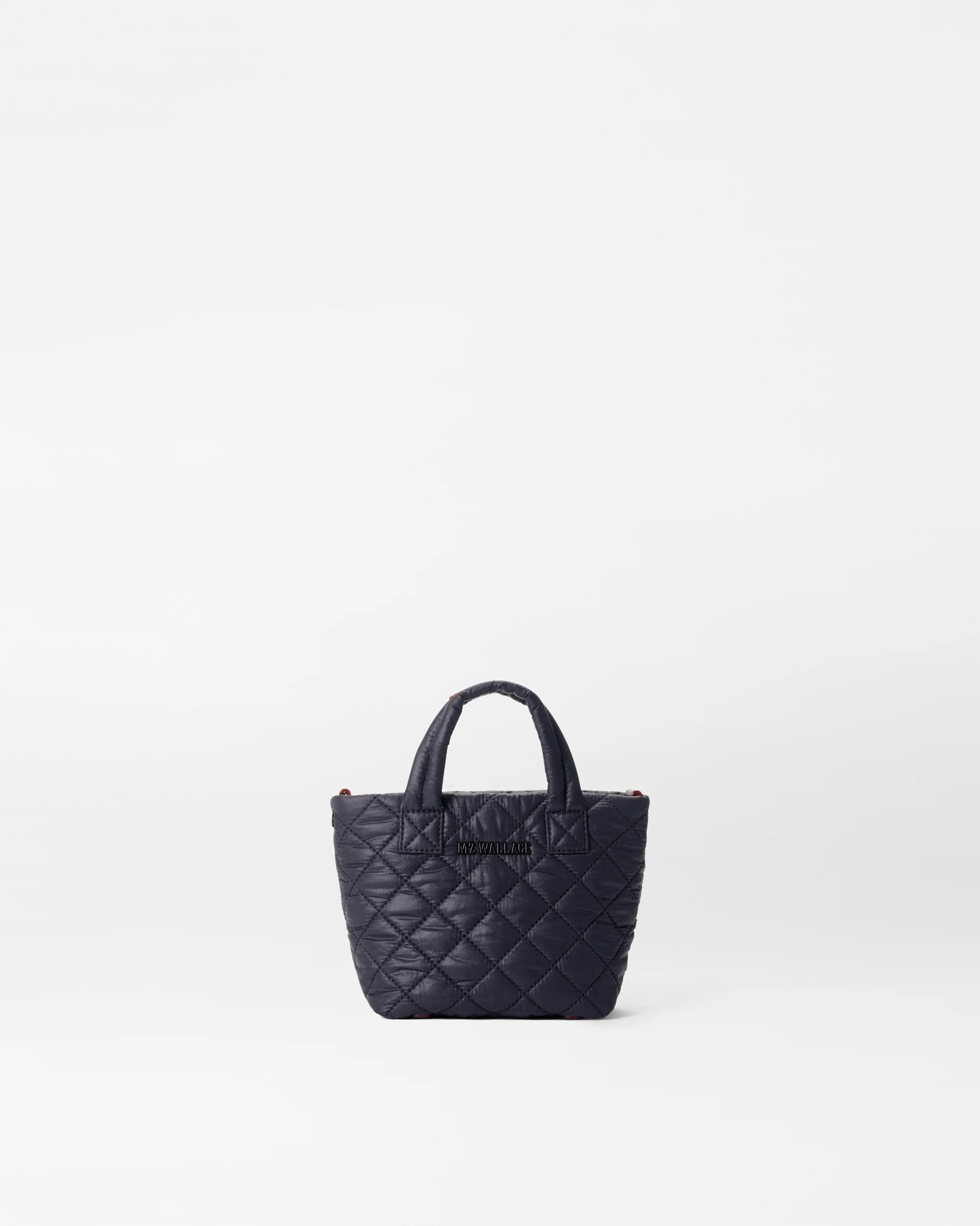 Petite Deluxe Metro Tote Quilted Handbag in Black | MZ Wallace | MZ Wallace