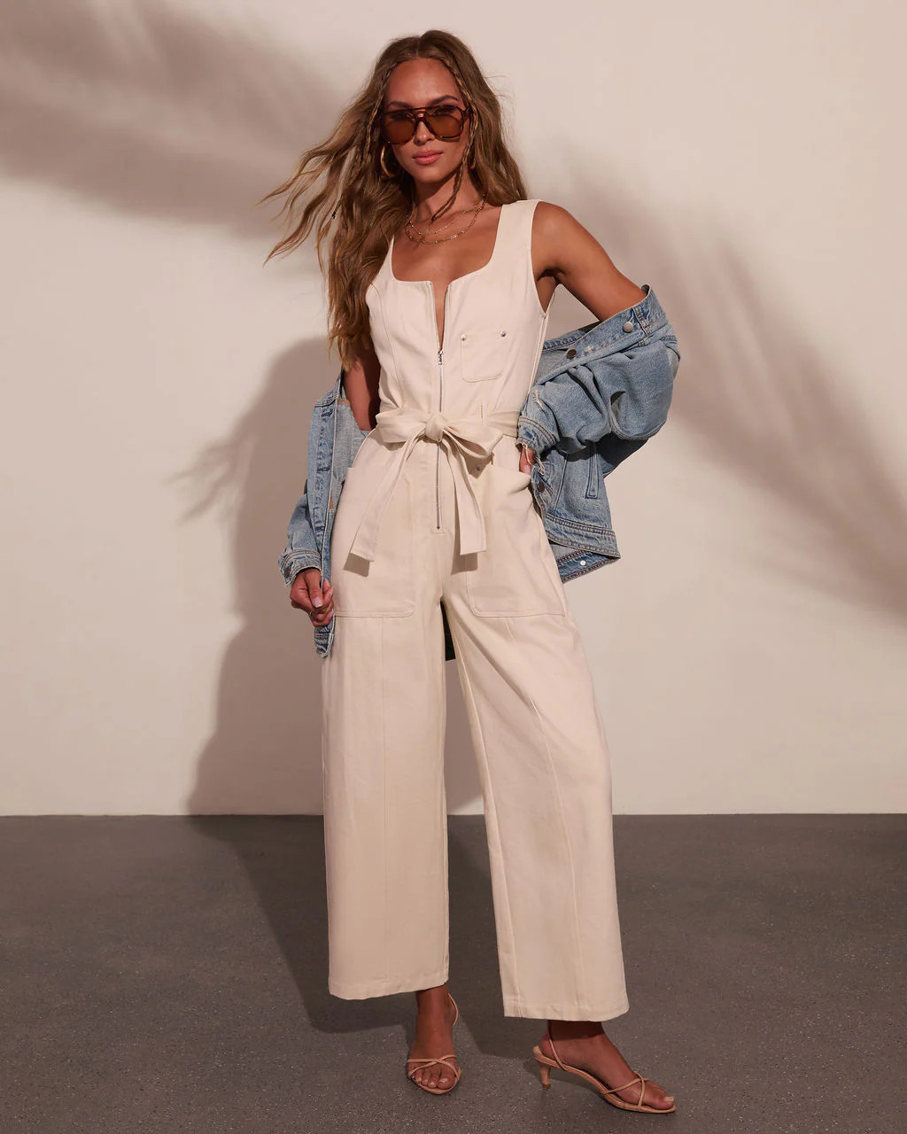 Desert Glowgirl Waist Tie Jumpsuit | VICI