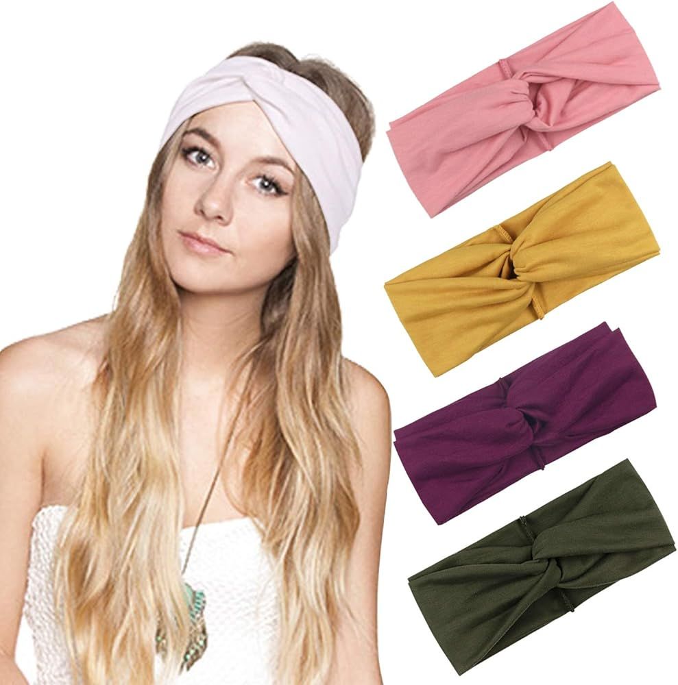 DRESHOW 1950's Vintage Modern Style Elastic Women Turban Headbands Twisted Cute Hair Band Accesso... | Amazon (US)