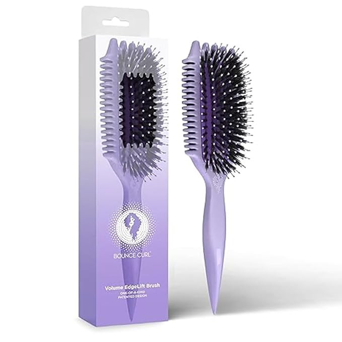 Bounce Curl Volume EdgeLift Brush, 5-in-1 Tool for Volumized Waves, Curls & Coils - Purple | Amazon (US)