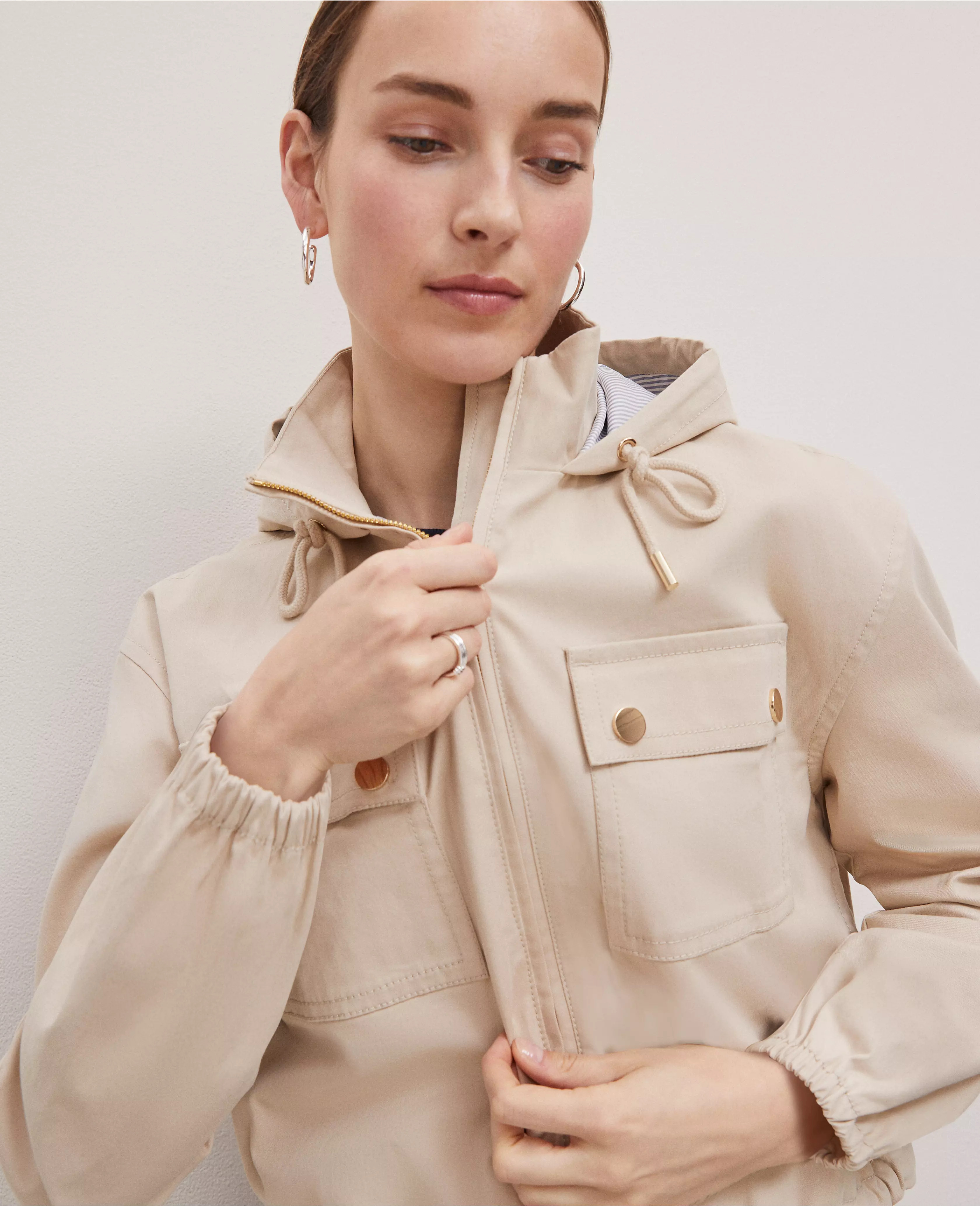 Weekend Collection Windbreaker Jacket | Ann Taylor