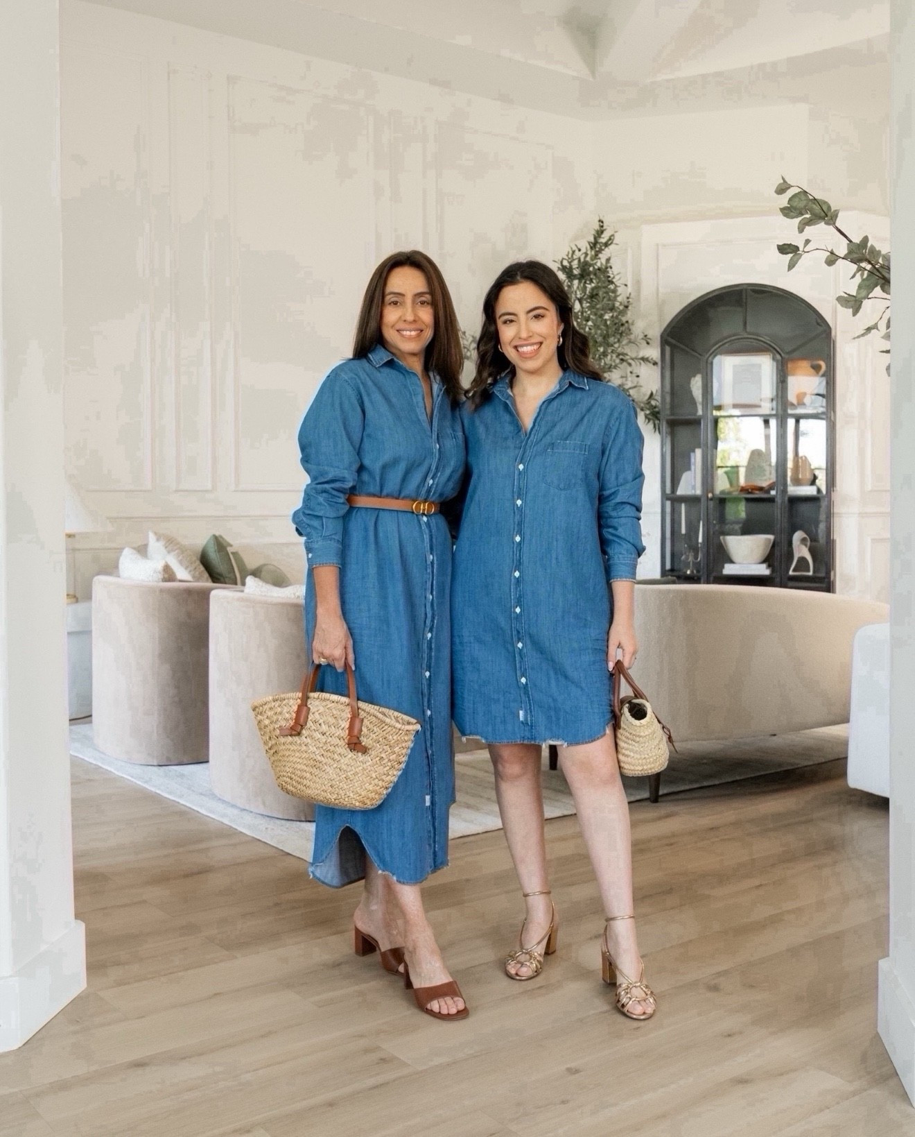 Summer-ready in these chambray shirt dresses! They are so easy to wear and sustainable too. My mom and I are both in an XS!

casual dress, transitional outfit, spring ootd, closet staple, capsule wardrobe, denim on denim, quiet luxury, brunch look

#LTKSeasonal #LTKU #LTKootd