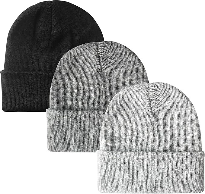 PFFY Unisex Beanie Hats for Men Women Knit Winter Beanies | Amazon (US)