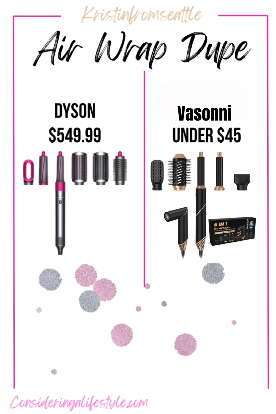 FINALLY! A dupe of the dyson air wrap hair styling tool!! I’m so excited about this I ordered the dupe right away. As you can see, a huge price difference. Grab this hair tool dupe while you can! This would make a great Valentine’s Day gift for yourself or that special someone! 

Holiday gifts for her! Gift ideas for herr
#LTKBeMine #LTKbeauty #LTKstyletip

#LTKHoliday