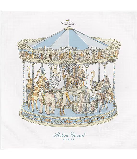 Atelier Choux Paris Baby Organic Cotton Carousel Swaddle Blanket | Dillard's | Dillard's