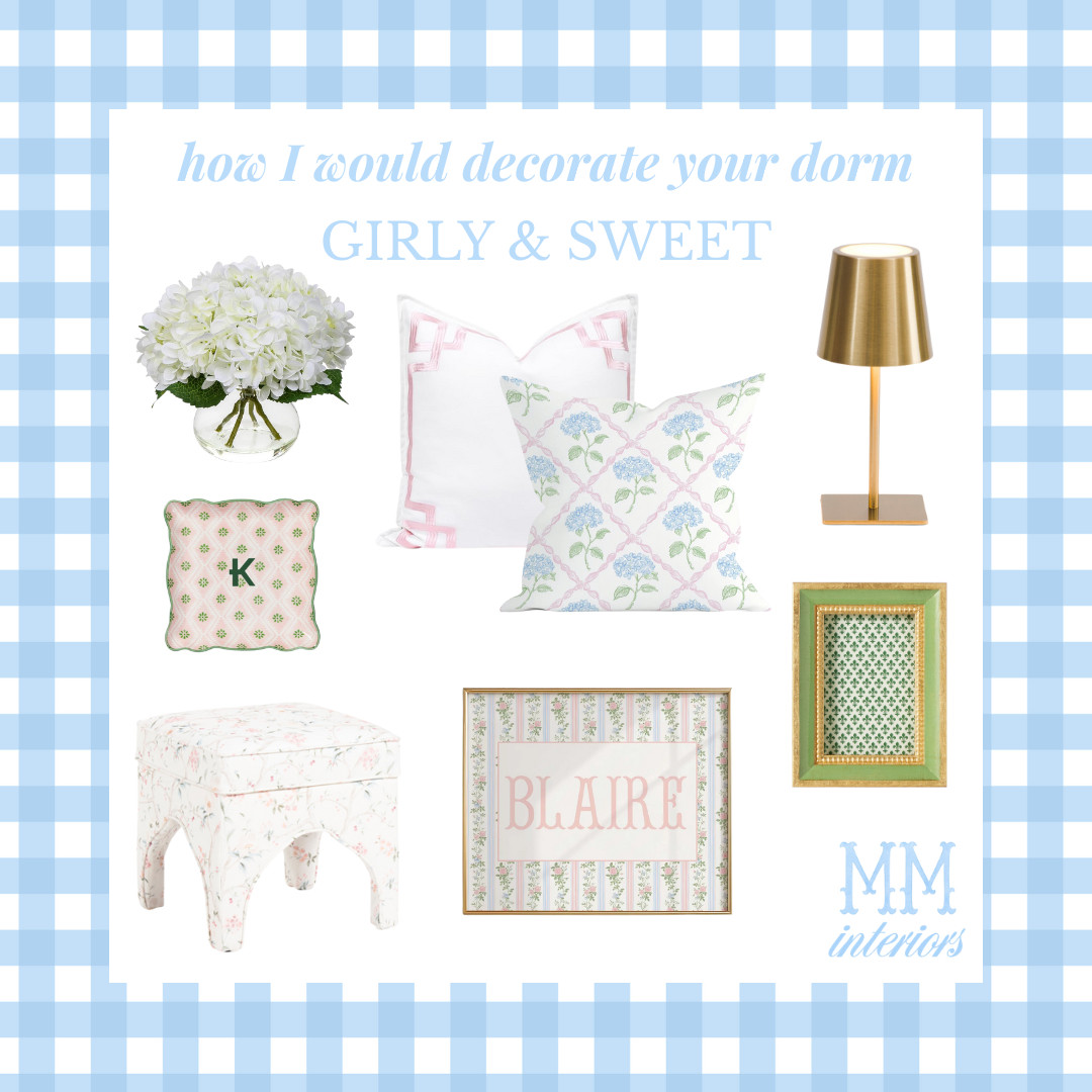 Floral, feminine, and oh-so-sweet 💐💕 This Girly & Sweet dorm design is full of soft pastels, personalized touches, and charming prints—perfect for anyone who loves a hint of glam with her southern charm.

Girly dorm decor

Southern dorm aesthetic

Pink and green dorm style

Feminine dorm inspiration

Preppy floral dorm

Monogrammed dorm pieces

Grandmillennial dorm

Chic and sweet college room

Pastel dorm essentials

Traditional with a twist 

 #LTKHome #LTKSaleAlert #LTKFindsUnder100