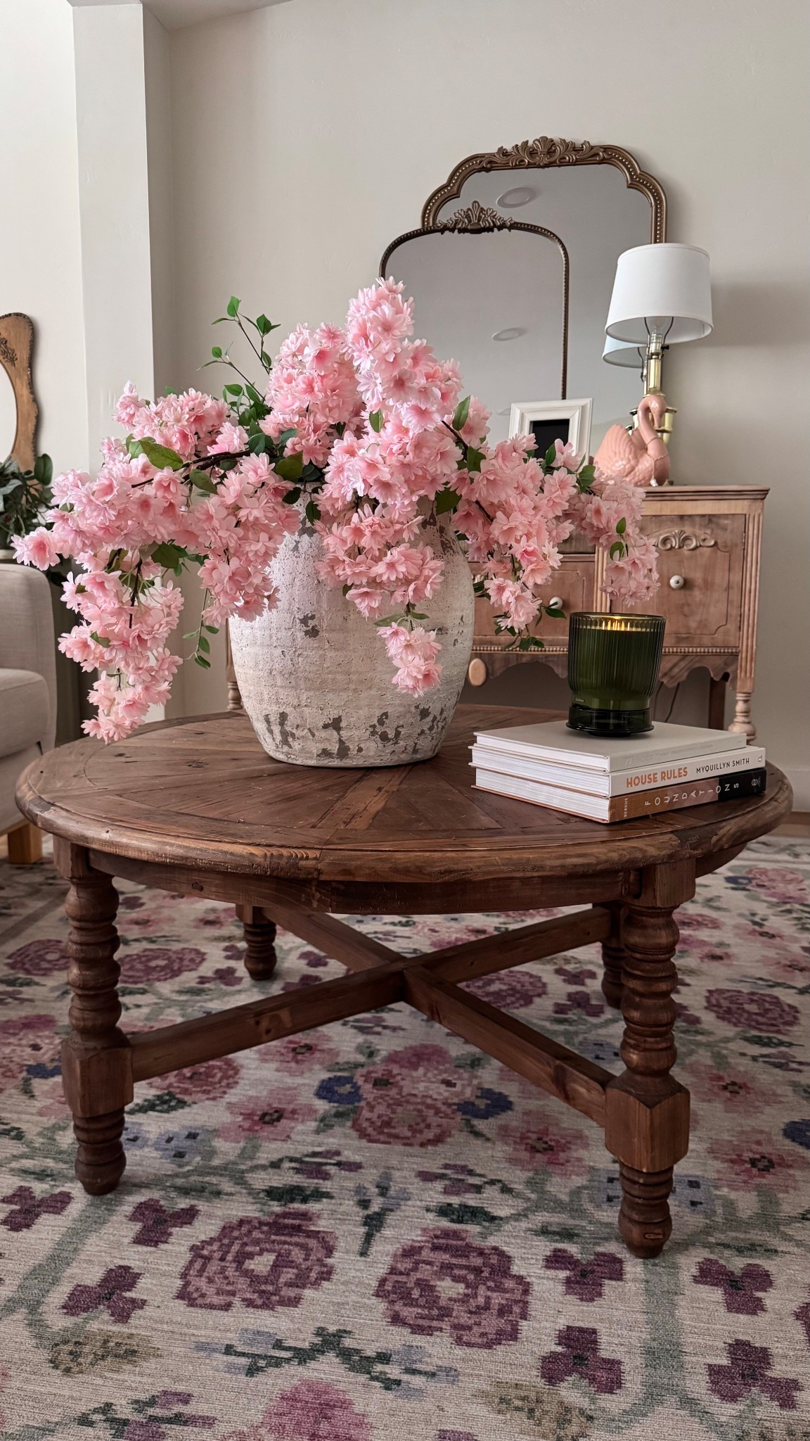 Love these realistic cherry blossoms stems. They’re 4 years old and look brand new despite moving them around the house here after a year. They are the perfect way to add a bold color of spring into your home 💕🌸

#LTKSpringSale #LTKHome #LTKSeasonal