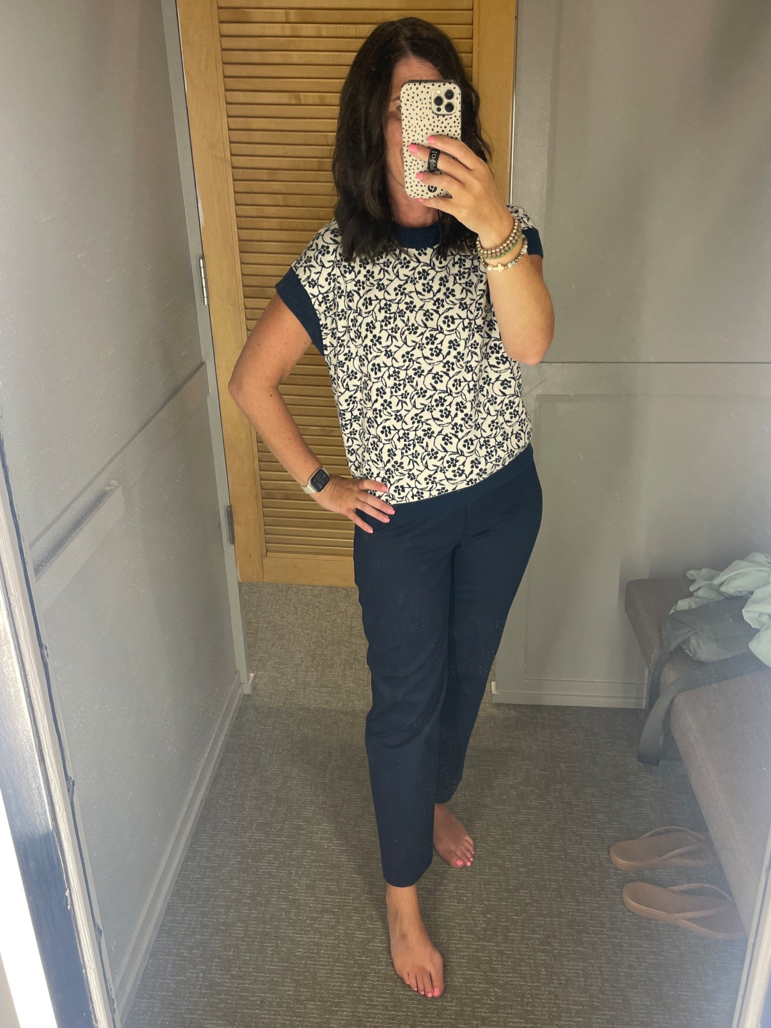 50% off and free shopping 

Pants: tts 6 
Top: tts small 

#LTKWorkwear #LTKOver40 #LTKFindsUnder100