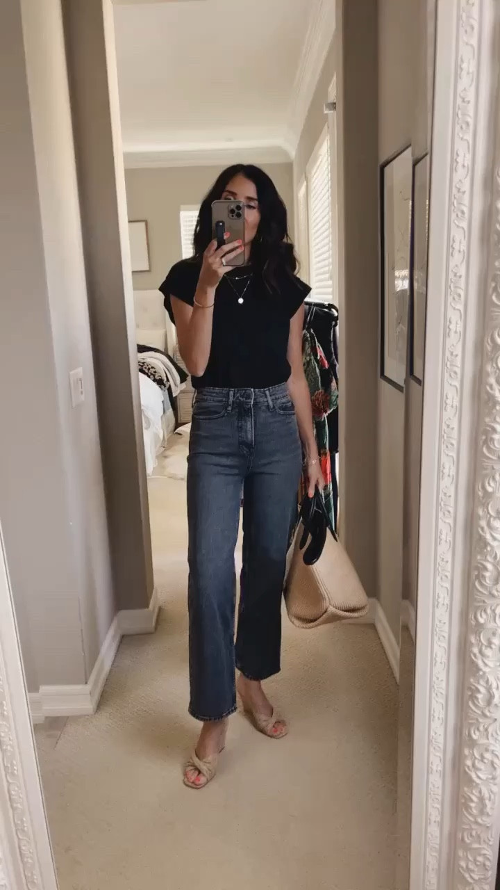 I’m just shy of 5-7” wearing the size 0 jeans. High waisted jeans, wide leg denim, StylinByAylin 

#LTKunder100 #LTKSeasonal #LTKstyletip