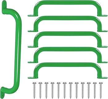 6 Pack 17 Inch Green Metal Safety Handles for Playground - Swing Set Accessories Grab Handles, Pl... | Amazon (US)