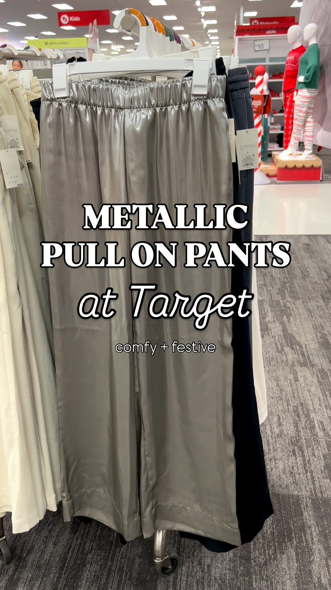 Metallic pull on pants!



#LTKHoliday #LTKFindsUnder50 #LTKSaleAlert