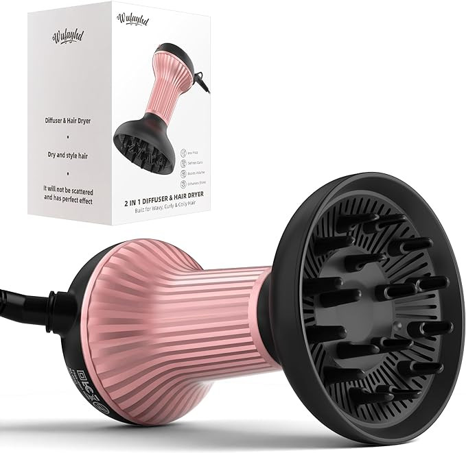 Diffuser Hair Dryer for Curly Hair: Professional 2 in 1 Diffuser & Hair Dryers with Ionic & Ceram... | Amazon (US)