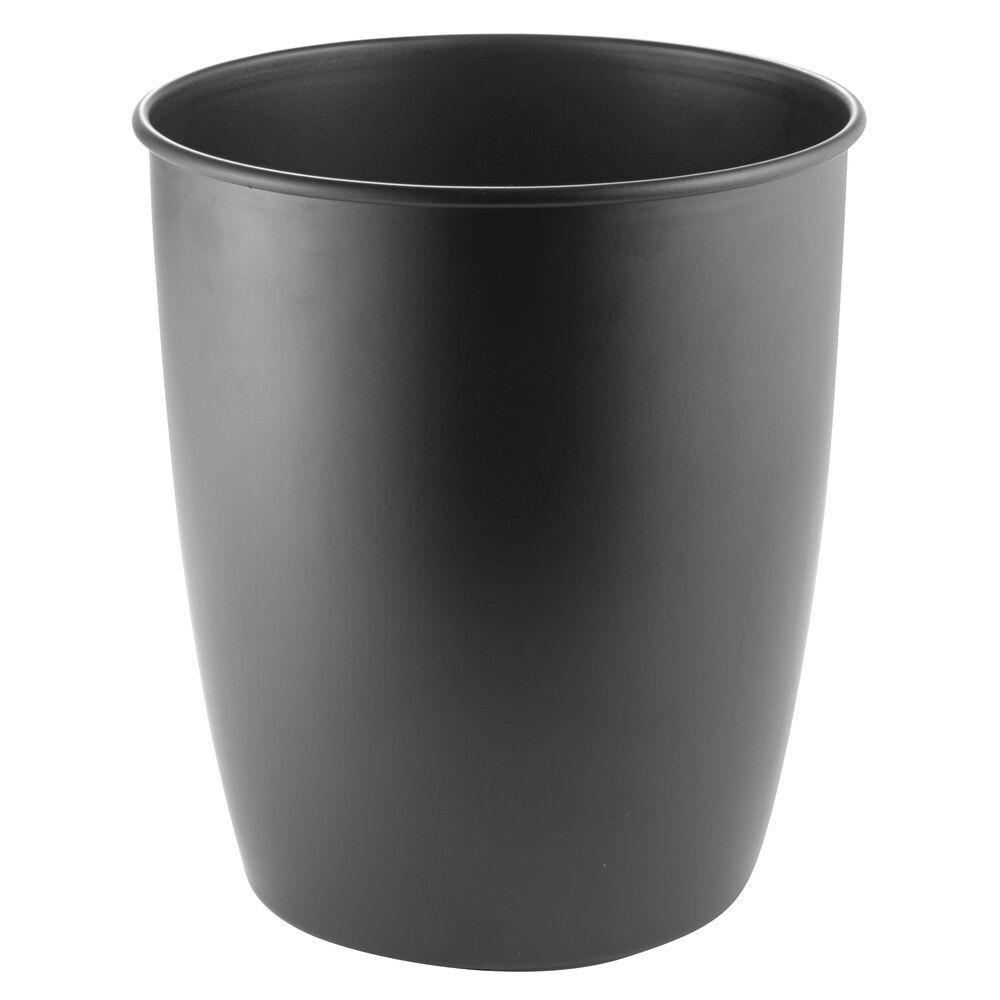 mDesign Round Metal Trash Can Wastebasket, Garbage Container | Target