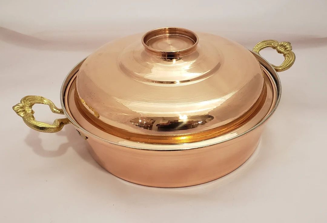 Handmade Wide Copper Pot, Copper Pot, Copperware, Copper, Pot, Hammered Copper Pot, Hammered Pot,... | Etsy (US)