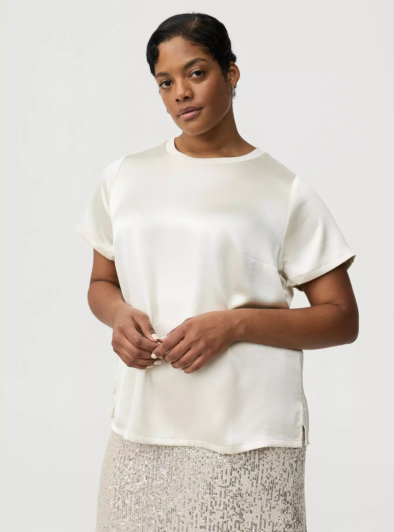 Satin Crew Top | Torrid (US & Canada)