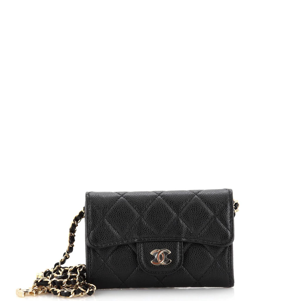 Classic Flap Chain Belt Bag Quilted Caviar Mini | Rebag
