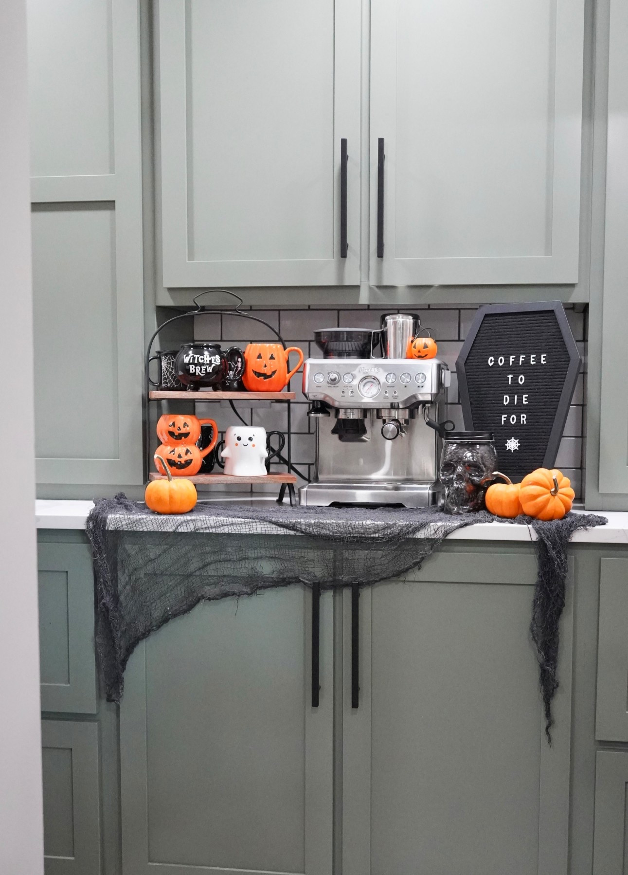 Halloween coffee bar set up. Halloween home. Halloween decor. Spooky season. 

#LTKSeasonal #LTKHalloween #LTKHome