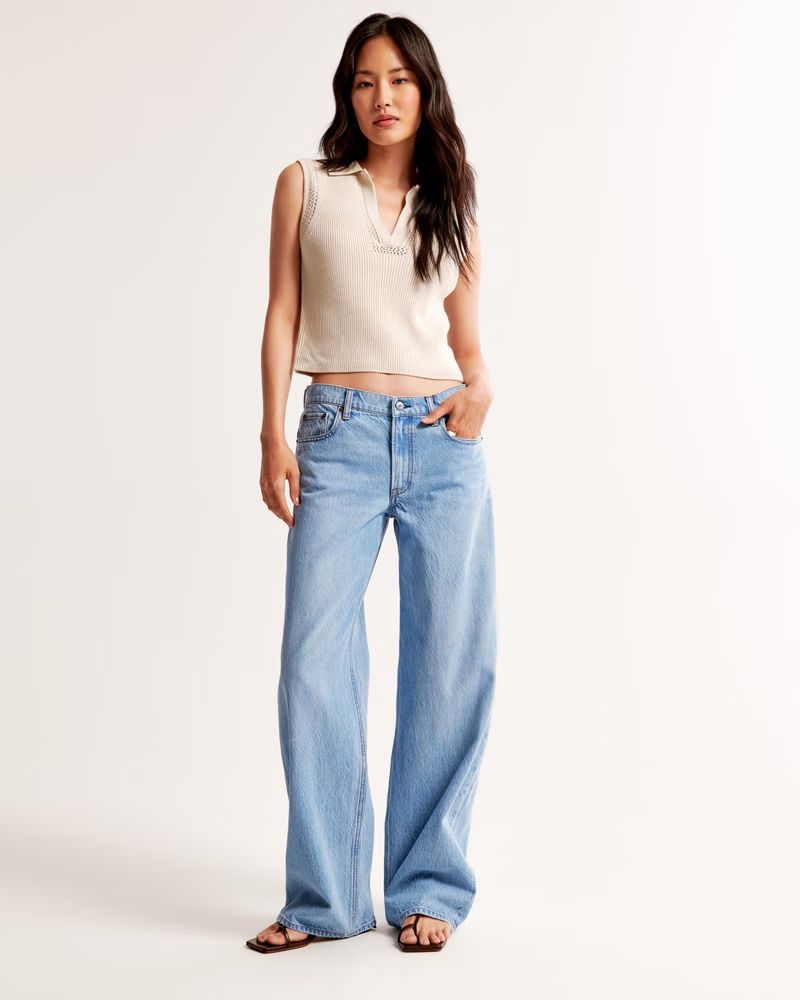 Women's Low Rise Ultra Loose Jean | Women's New Arrivals | Abercrombie.com | Abercrombie & Fitch (US)