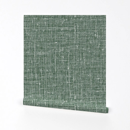 Modern Rustic Weathered Green Wallpaper