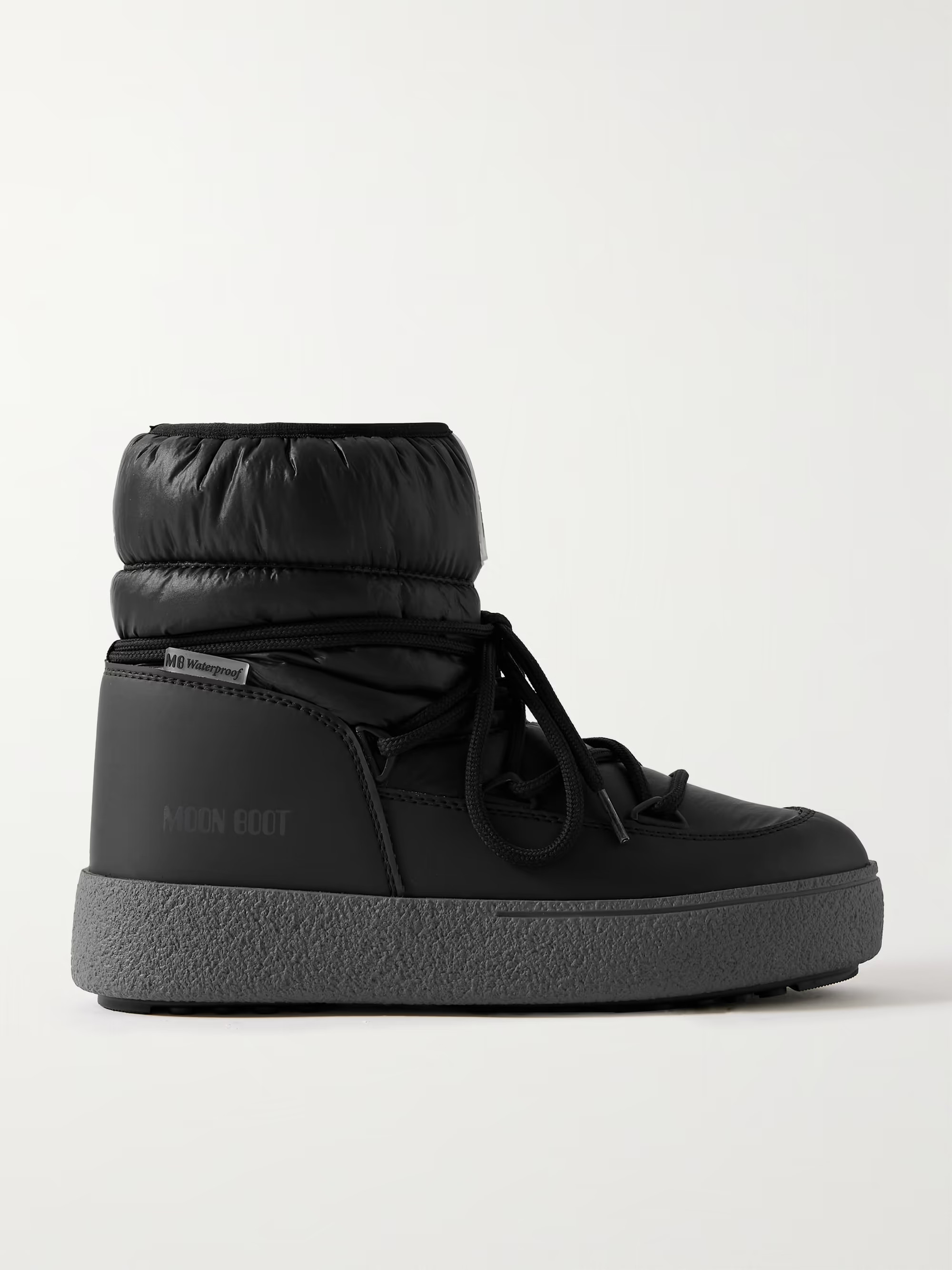 LTrack quilted shell and faux leather snow boots | NET-A-PORTER (UK & EU)