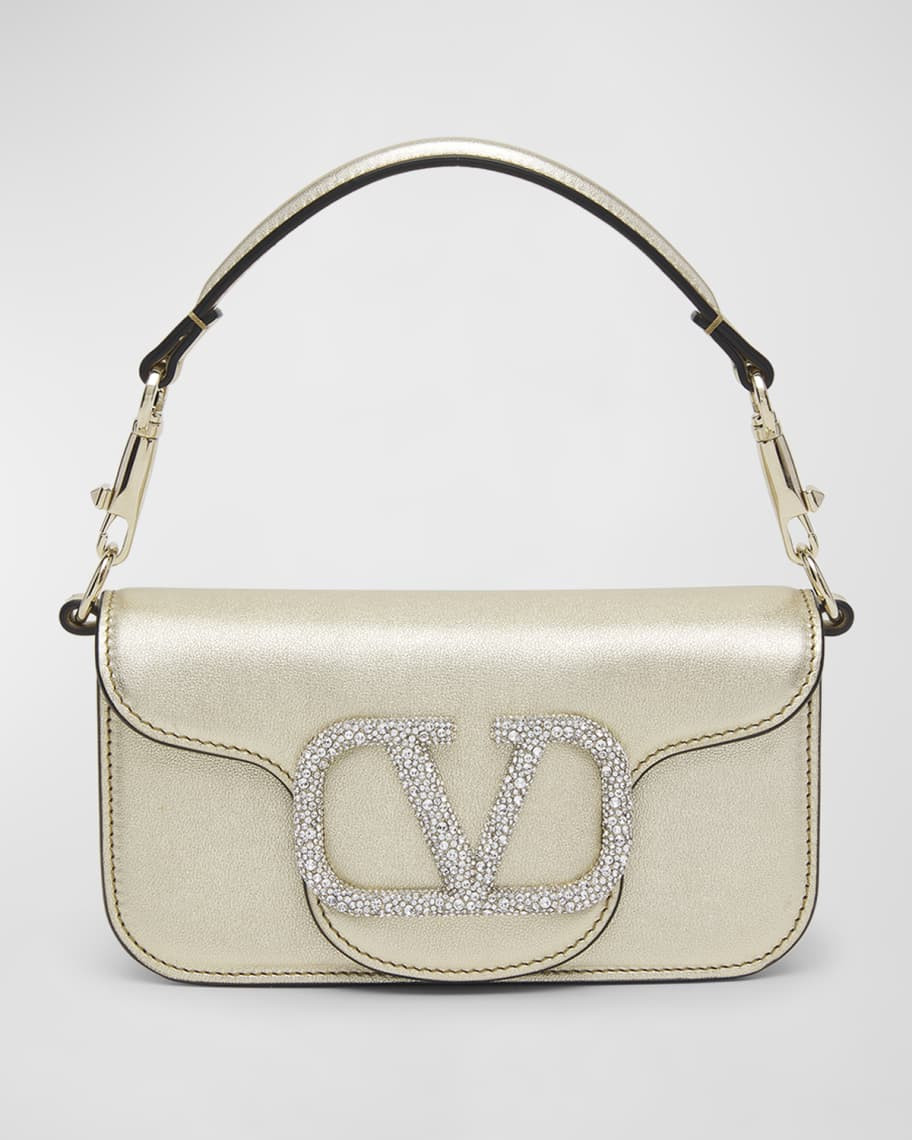 Valentino Garavani Loco Small VLOGO Metallic Shoulder Bag | Neiman Marcus