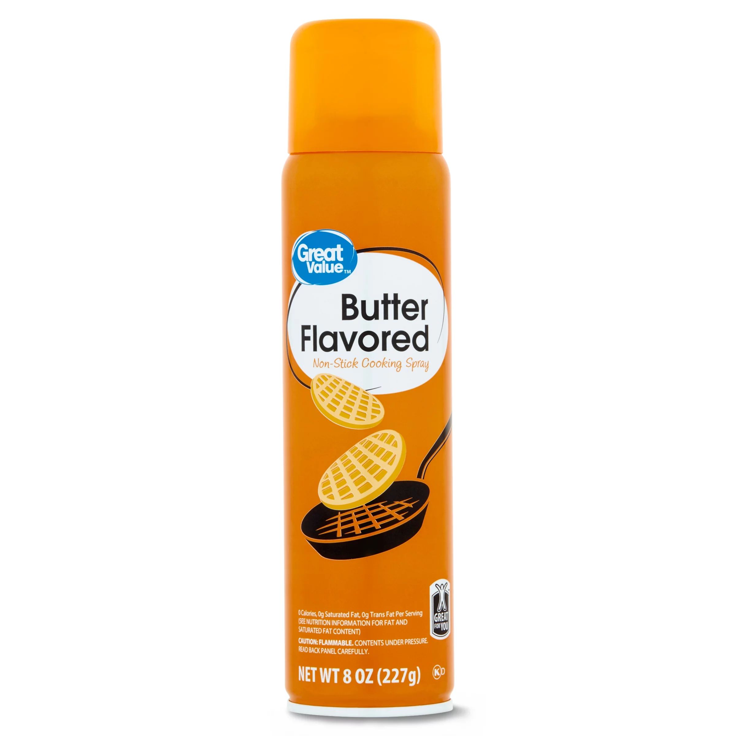 Great Value Butter Cooking Spray, 8 ounces - Walmart.com | Walmart (US)