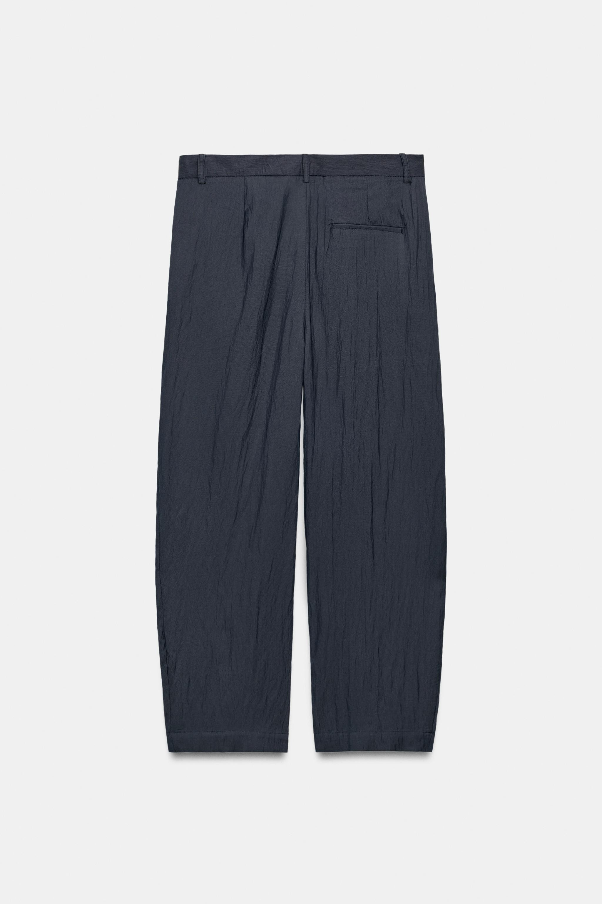 ZW COLLECTION WIDE-LEG PLEATED TROUSERS | Zara US