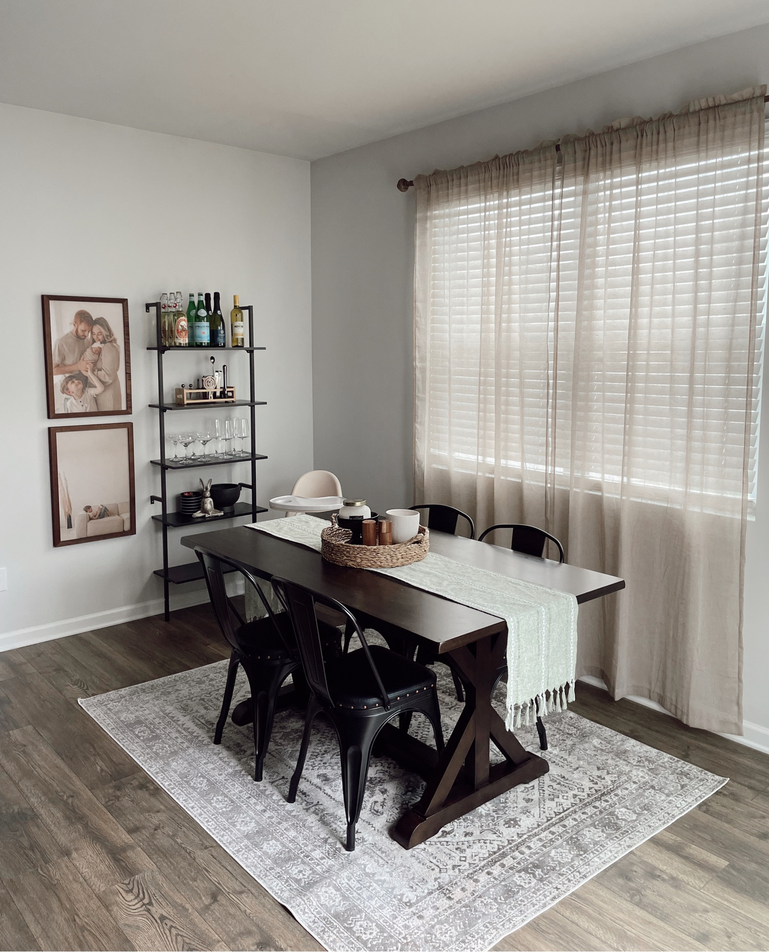 Our AFFORDABLE family dining room area. SMALLWOODS framed photos were not linked. They usually run sales throughout the year to snag at affordable prices! 
All items from Amazon and Walmart shipped very quickly. Some things are also on sale! 😍

#amazon #walmart #wayfair #smallwoods #modern #diningroom #fresh #familydining #nashville #affordableliving #affordabledecor #affordablefurniture #dining #modernbar #modernfarmhouse 

#LTKFind #LTKfamily #LTKhome