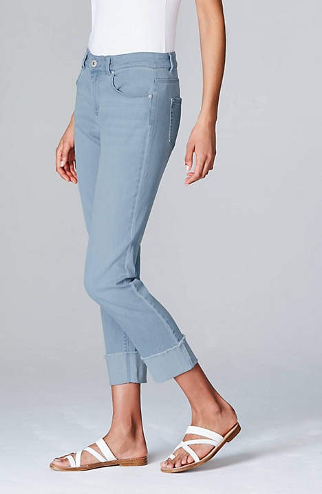 Authentic Fit Cuffed Cropped Jeans | J. Jill
