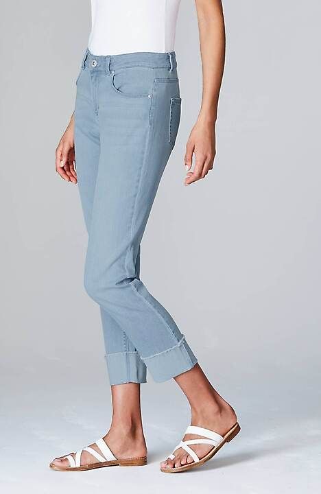 Authentic Fit Cuffed Cropped Jeans | J. Jill