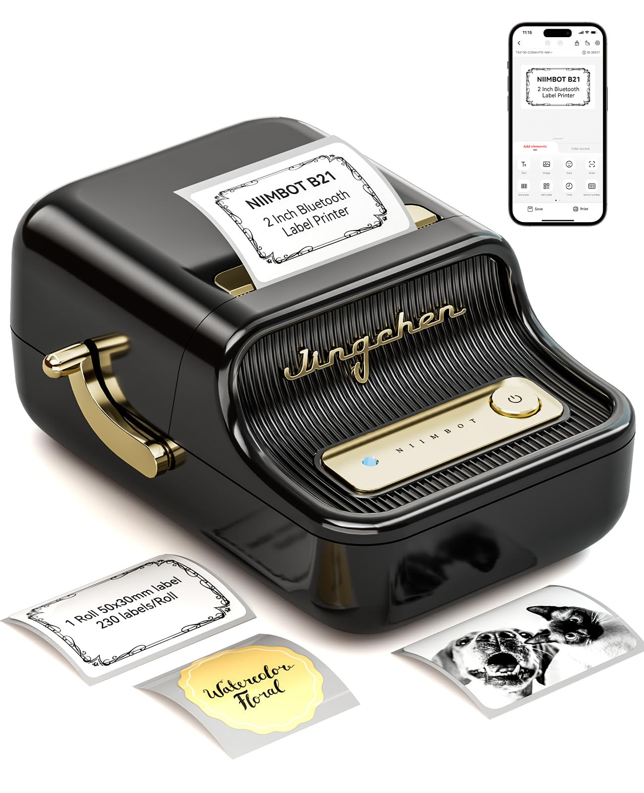 NIIMBOT B21 Label Maker Bluetooth,Thermal Label Printer Mini Sticker Maker Machine, Printing Size... | Amazon (UK)