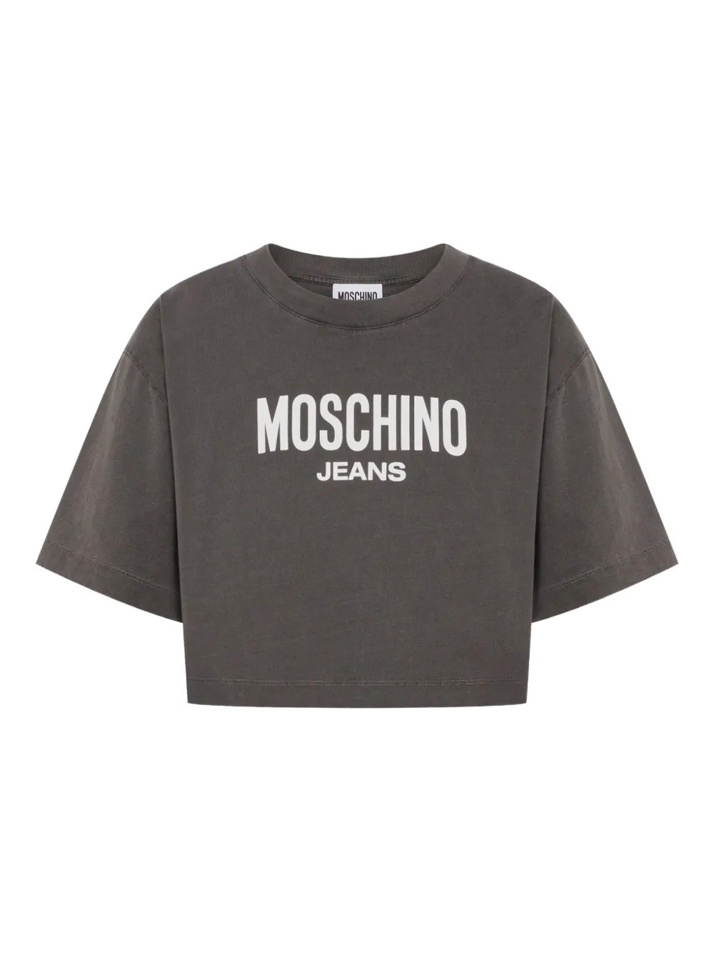 MOSCHINO JEANS logo-print T-shirt  | Grey | FARFETCH | Farfetch Global