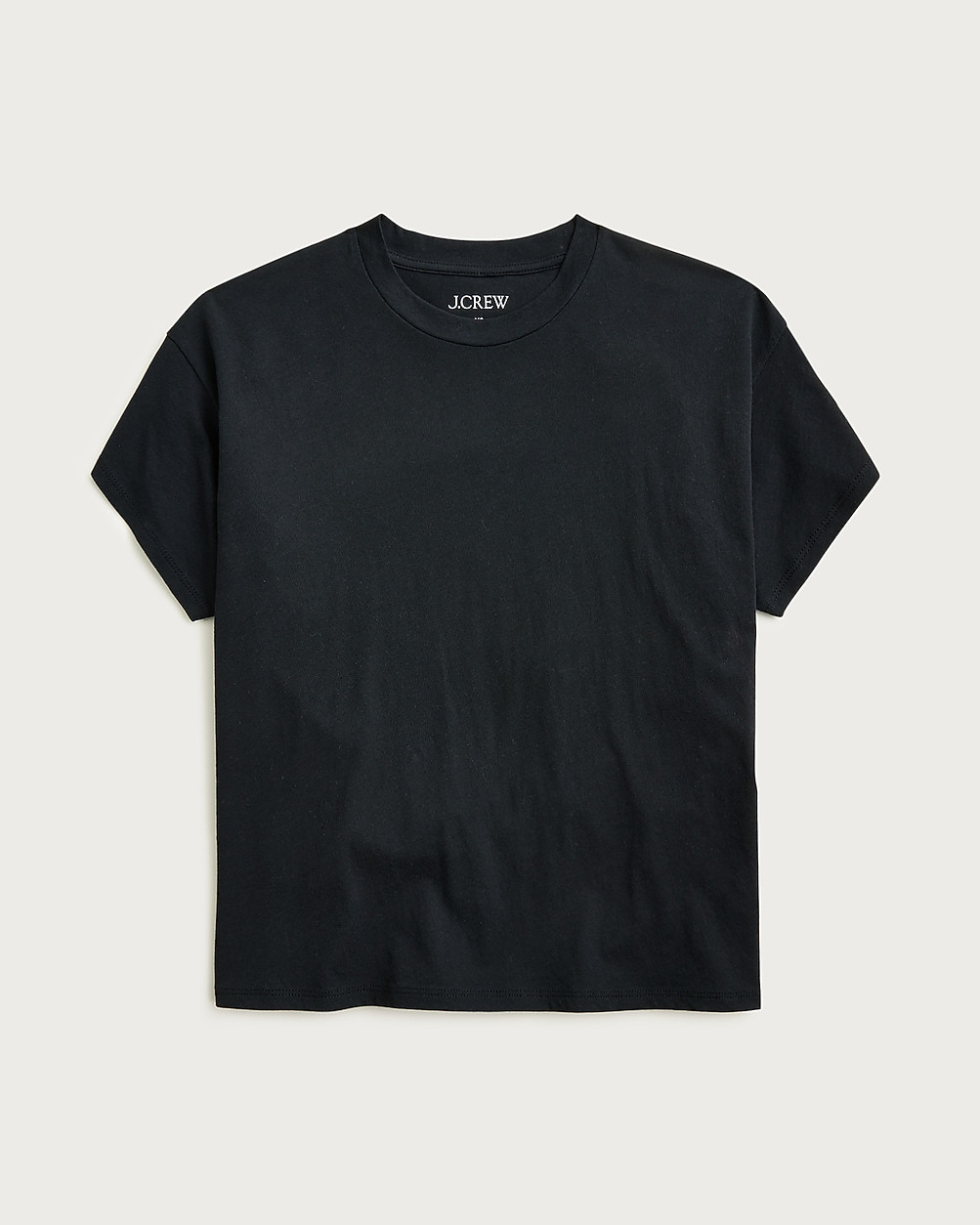 Feather jersey cropped T-shirt | J. Crew US