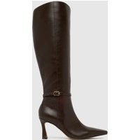 schuh Demi Knee High Boots in Brown, Size: 4 (EU 37) | Schuh