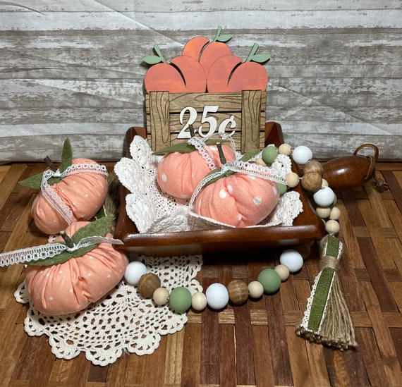 Fabric Peach/peaches/plushies/peach Decor/summer/fruit/fruit | Etsy | Etsy (US)