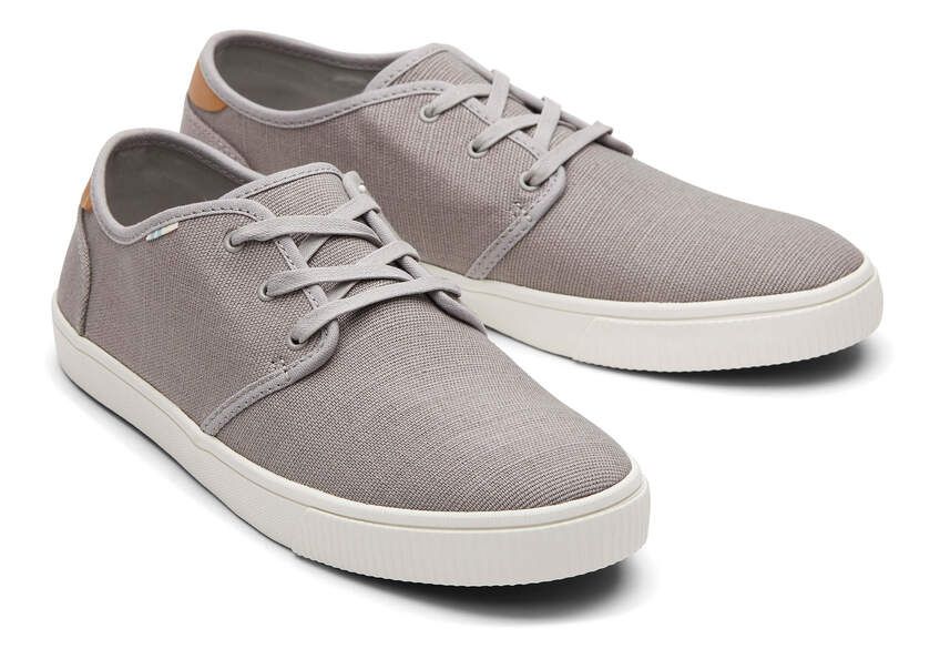 Drizzle Grey Heritage Canvas Mens Carlo Sneakers Topanga Collection | TOMS | TOMS (US)